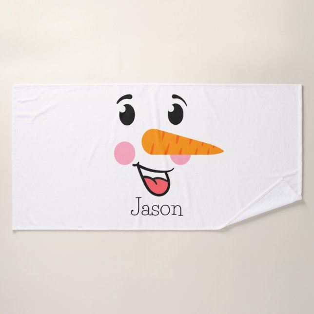 Toalha De Banho Frosty the Snowman Happy Face (Toalha de Banho)