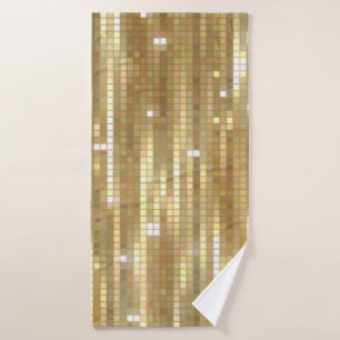 Toalha De Banho Fundo abstrato de ouro brilhante com vidros