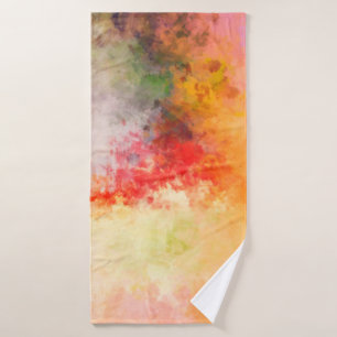 Toalha De Banho Fundo de Abstrato pintado com escova. Pincel encra