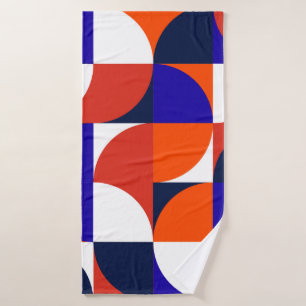 Toalha De Banho Fundo mural geométrico. Com moderno e vibrante