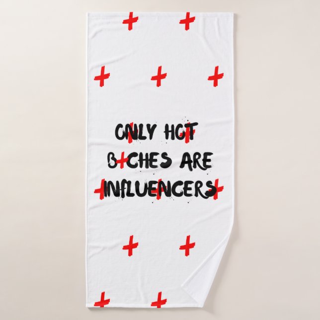 Toalha De Banho Funny Influencer Quote Apron For Home Decor (Toalha de Banho)