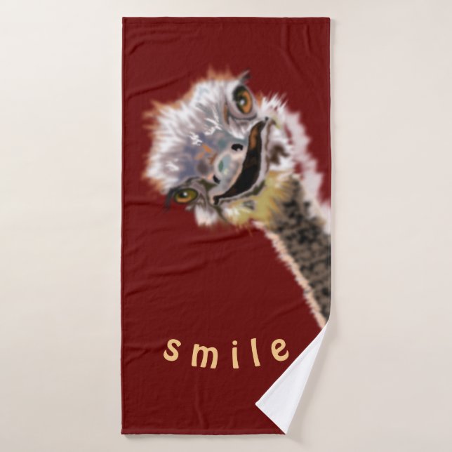 Toalha De Banho Funny Ostrich Bath Towel (Toalha de Banho)