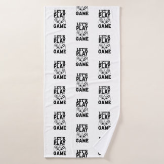 Toalha De Banho Gamer Gift - Vamos Jogue o Jogo