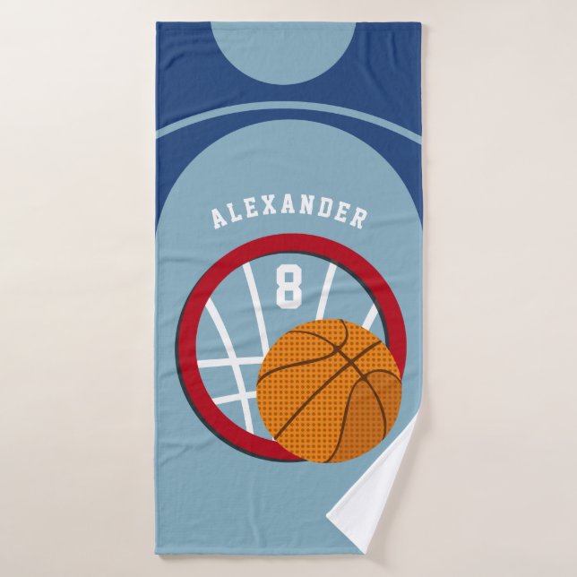 Toalha De Banho Garoto Teen Basball Court Hoop Sports (Toalha de Banho)