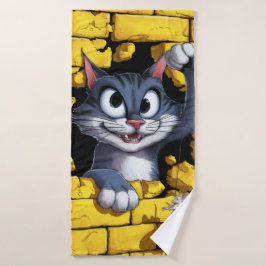Toalha De Banho Gato e rato.