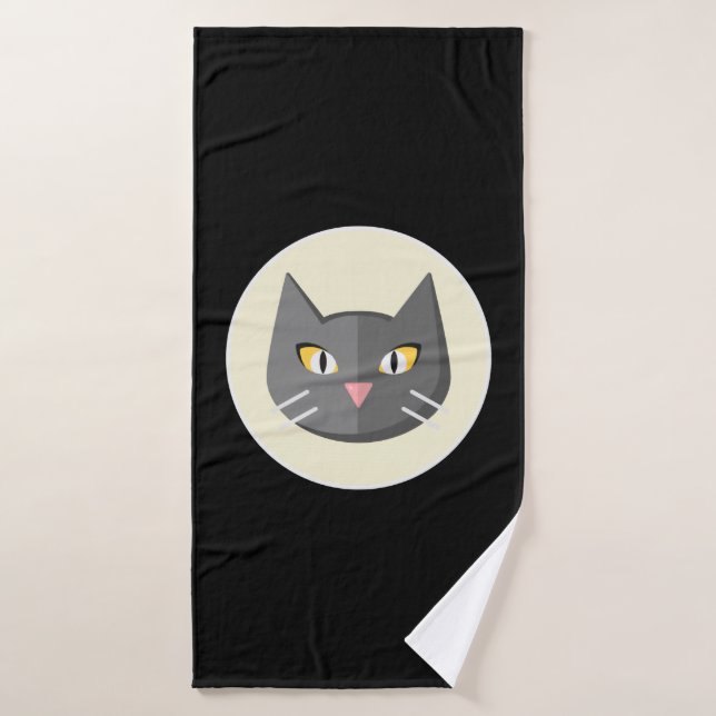 Toalha De Banho Gato Negro (Toalha de Banho)