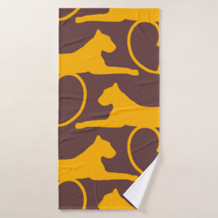 Toalha De Banho Gato-Pantera-Pantera-Leopardo-abstrato