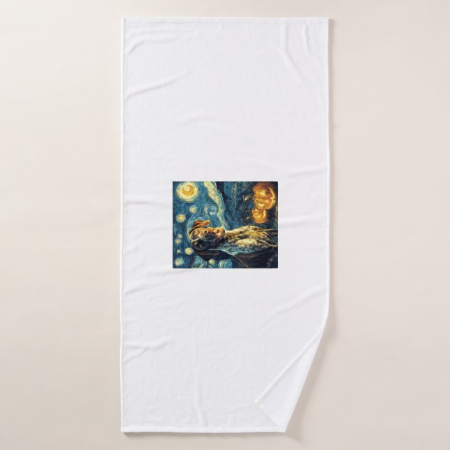 Toalha De Banho German Shorthaired Pointer 2 Cute Dog Halloween Ja (Toalha de Banho)