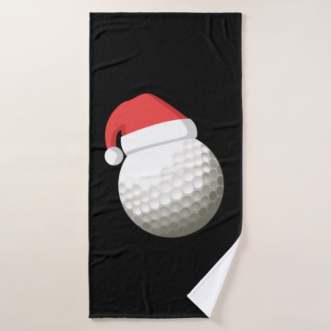 Toalha De Banho Golfe de Natal do Santa Hat (Toalha de Banho)