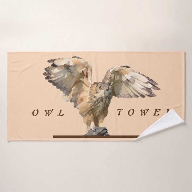 Toalha De Banho Gorgeométrico Owl Bath Towel (Toalha de Banho)
