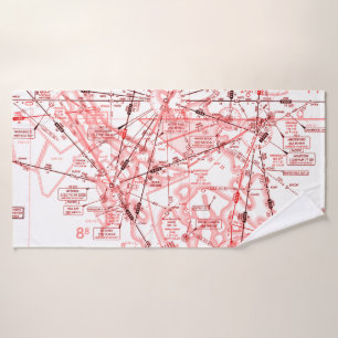 Toalha De Banho Gráfico de Aviação