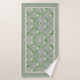 Toalha De Banho Green Geométrico 1915 Hannah Borger Overbeck
