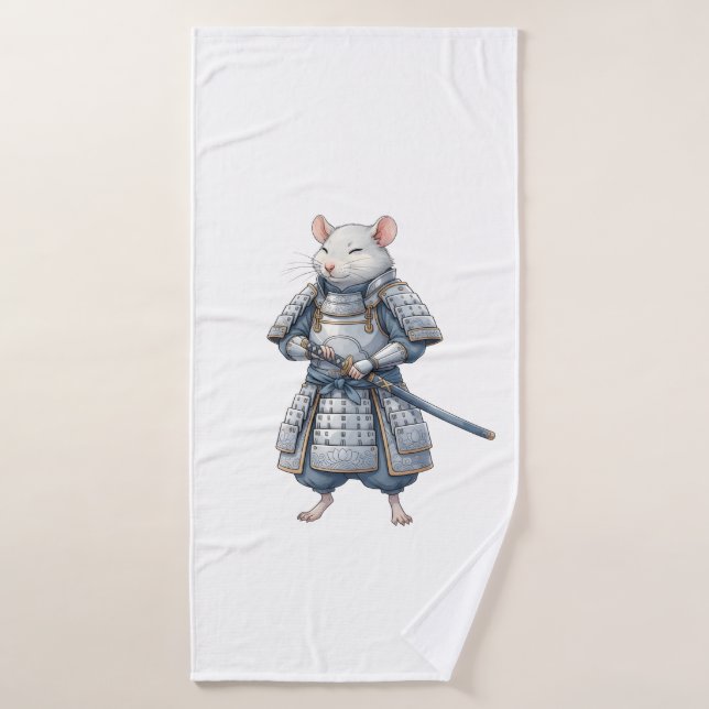 Toalha De Banho guerreiro Samurai Rat (Toalha de Banho)