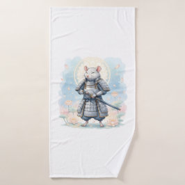 Toalha De Banho guerreiro Samurai Rat