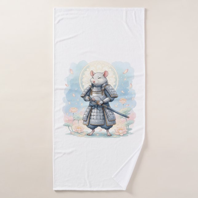 Toalha De Banho guerreiro Samurai Rat (Toalha de Banho)