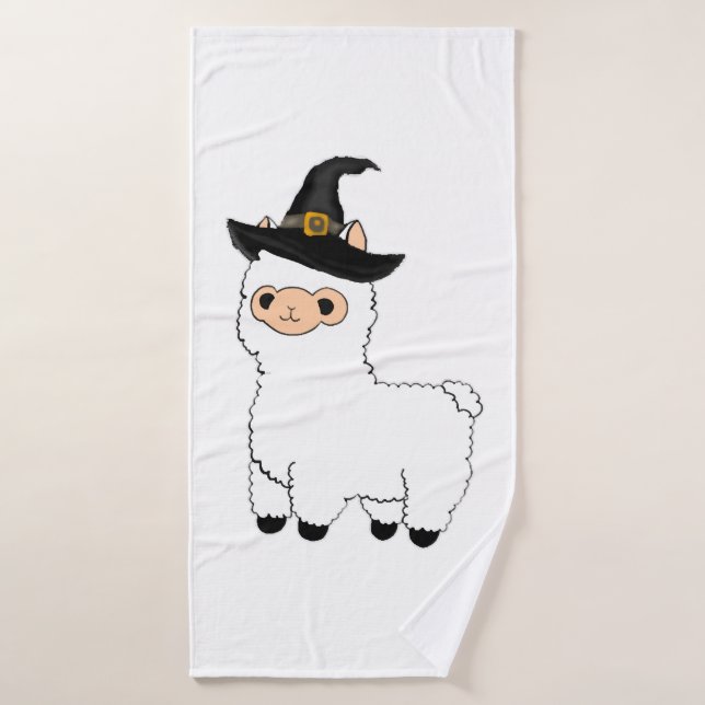 Toalha De Banho Halloween Alpaca (Toalha de Banho)