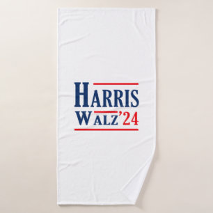 Toalha De Banho Harris Walz 2024 Kamala Harris Presidente Tim Walz