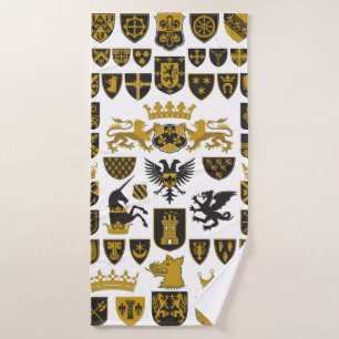 Toalha De Banho HERALDRY Crestes e Símbolos