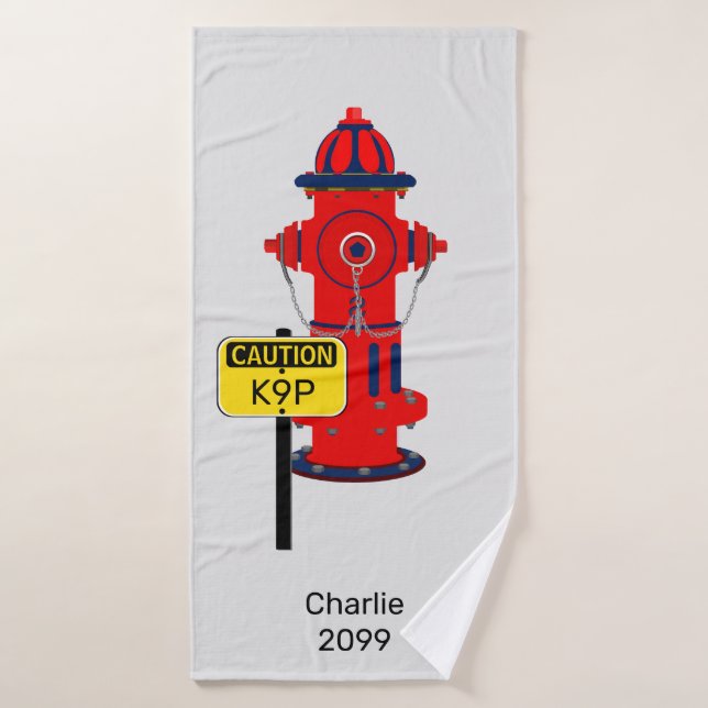 Toalha De Banho Hidrocarbonetos de Fogo Cão K9P Torneira de Banho (Toalha de Banho)