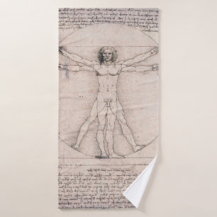 Toalha De Banho Homem Vitruviano: Leonardo da Vinci