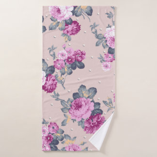 Toalha De Banho ilustração de design de flores bonitas, arte, patê