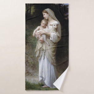 Toalha De Banho Inocência (Madonna e Child), Bouguereau