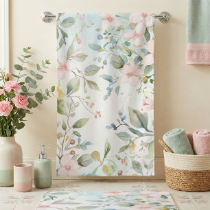 Toalha De Banho Inspirado em flores de maçã