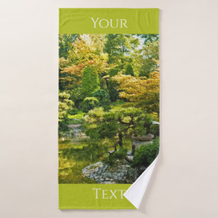 Toalha De Banho Jardim Japonês - Estética Tradicional