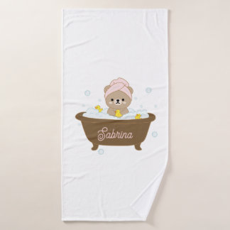 Toalha De Banho Kawaii Teddy Bear Towel