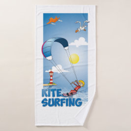 Toalha De Banho Kite surfing illustratie