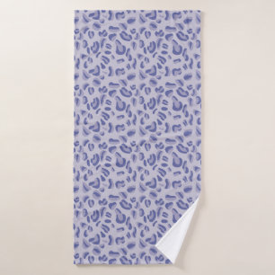 Toalha De Banho Lavanda de padrão-leopardo roxo