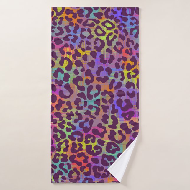 Toalha De Banho Leopard skin pattern. Repeating seamless animal ba (Toalha de Banho)