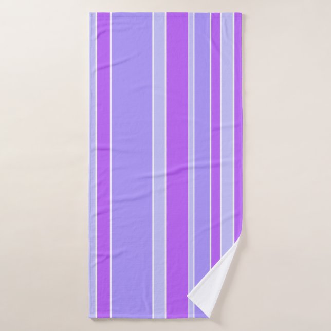 Toalha De Banho Listras violetas (Toalha de Banho)