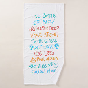 Toalha De Banho Live Simple 2