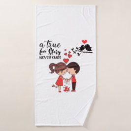 Toalha De Banho Love Story Bath Towel