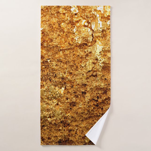 Toalha De Banho Luxury gold texture. (Toalha de Banho)