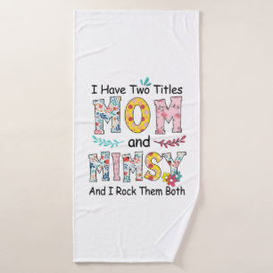 Toalha De Banho Mãe E Mimsy Aniversário Floral