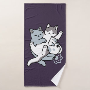 Toalha De Banho Manípulo De Rato - Gatos De Dormir Em Cute