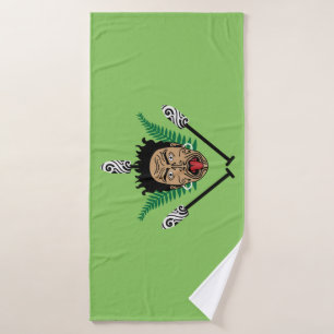Toalha De Banho Maori Nova Zelândia Kiwi NZ Arte Cultura