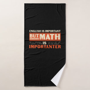 Toalha De Banho Matemática do professor de matemática é importa