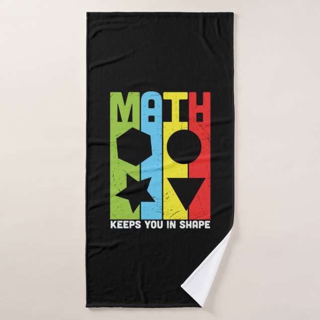 Toalha De Banho Matemática do professor de matemática mantém você  (Toalha de Banho)
