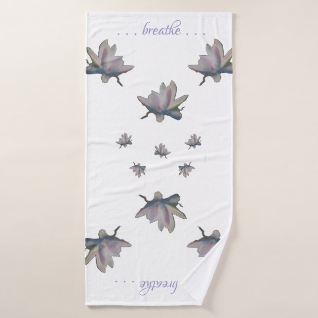 Toalha De Banho Meditação de Saúde de Water Lily Flower Maureen Gi (Toalha de Banho)