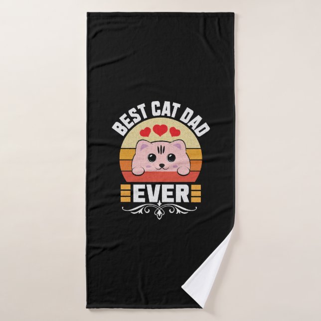Toalha De Banho Melhor Pai De Gato (Toalha de Banho)