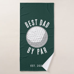 Toalha De Banho Melhor Pai Do Par Golf Gag Dia de os pais Personal