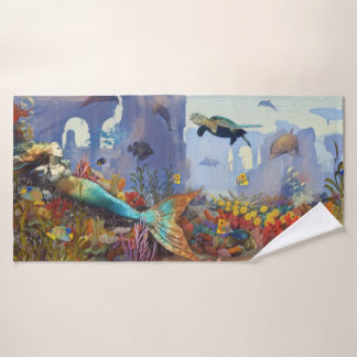 Toalha De Banho Mermaid Fantasy