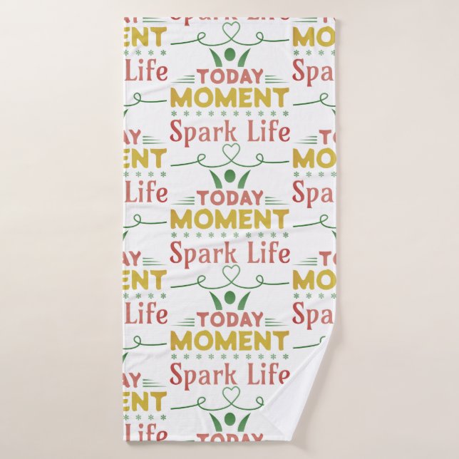 Toalha De Banho Momento Atual, Saco de Tote Life Spark (Toalha de Banho)