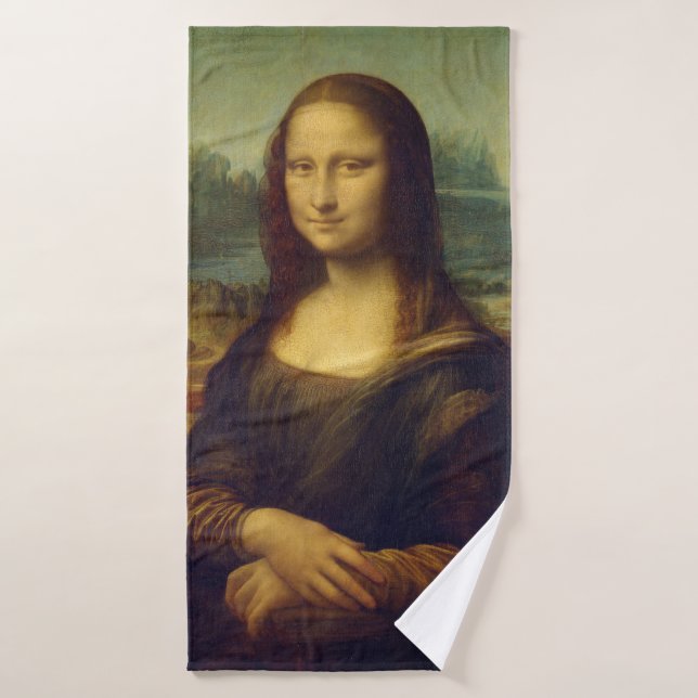 Toalha De Banho Mona Lisa, Leonardo da Vinci (Toalha de Banho)
