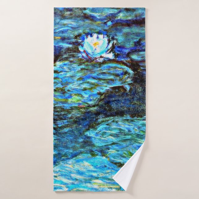 Toalha De Banho Monet - Lírios Azuis (Toalha de Banho)