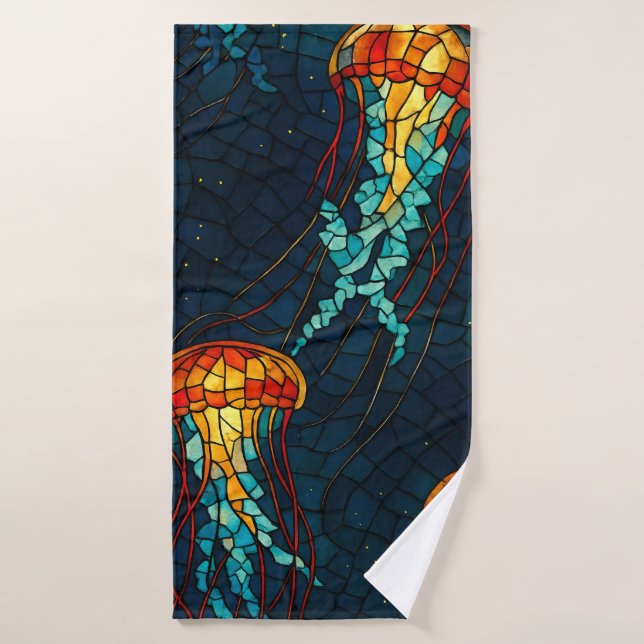 Toalha De Banho Mosaik-Quallen  (Toalha de Banho)