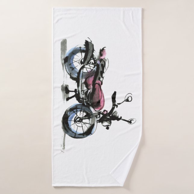 Toalha De Banho Motocicleta (Toalha de Banho)